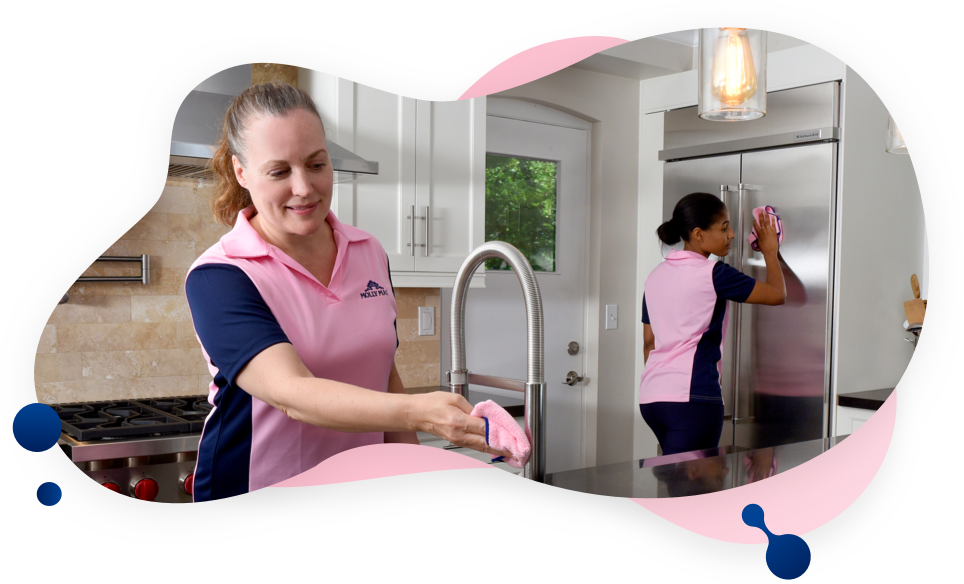 MOLLY MAID cleaners cleaning kitchen