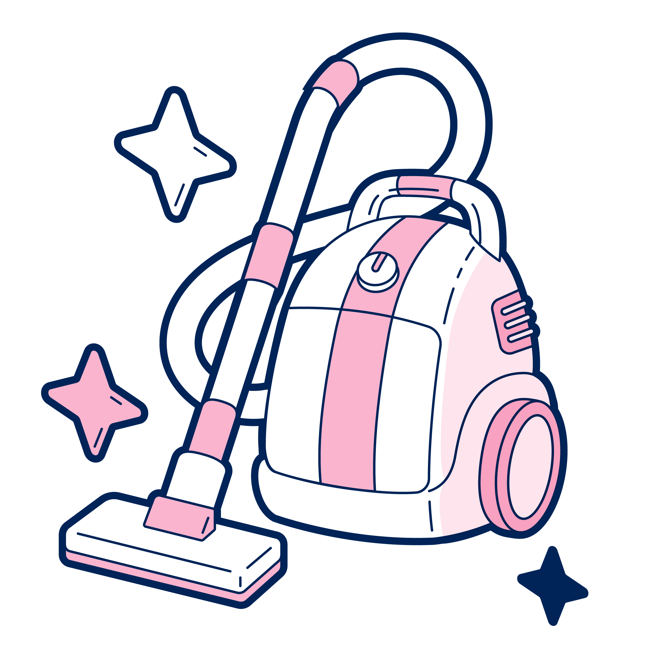 Vacuuming in every room