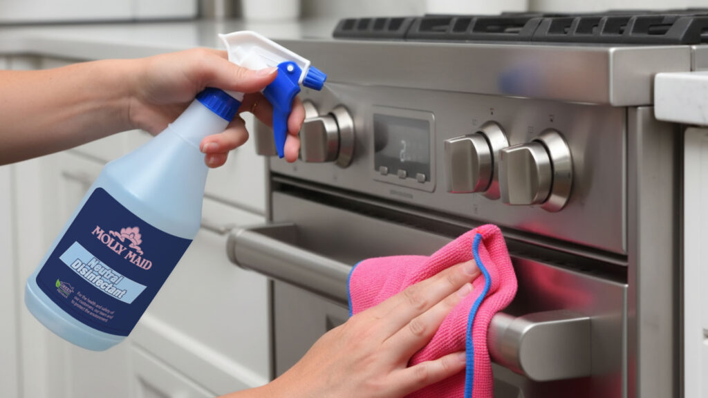 Green cleaning product used in MOLLY MAID green cleaning practices